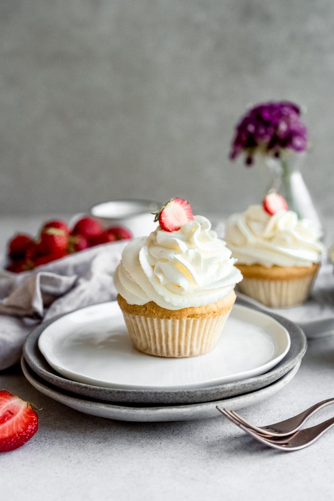 Herrliche Erdbeer Cupcakes 
